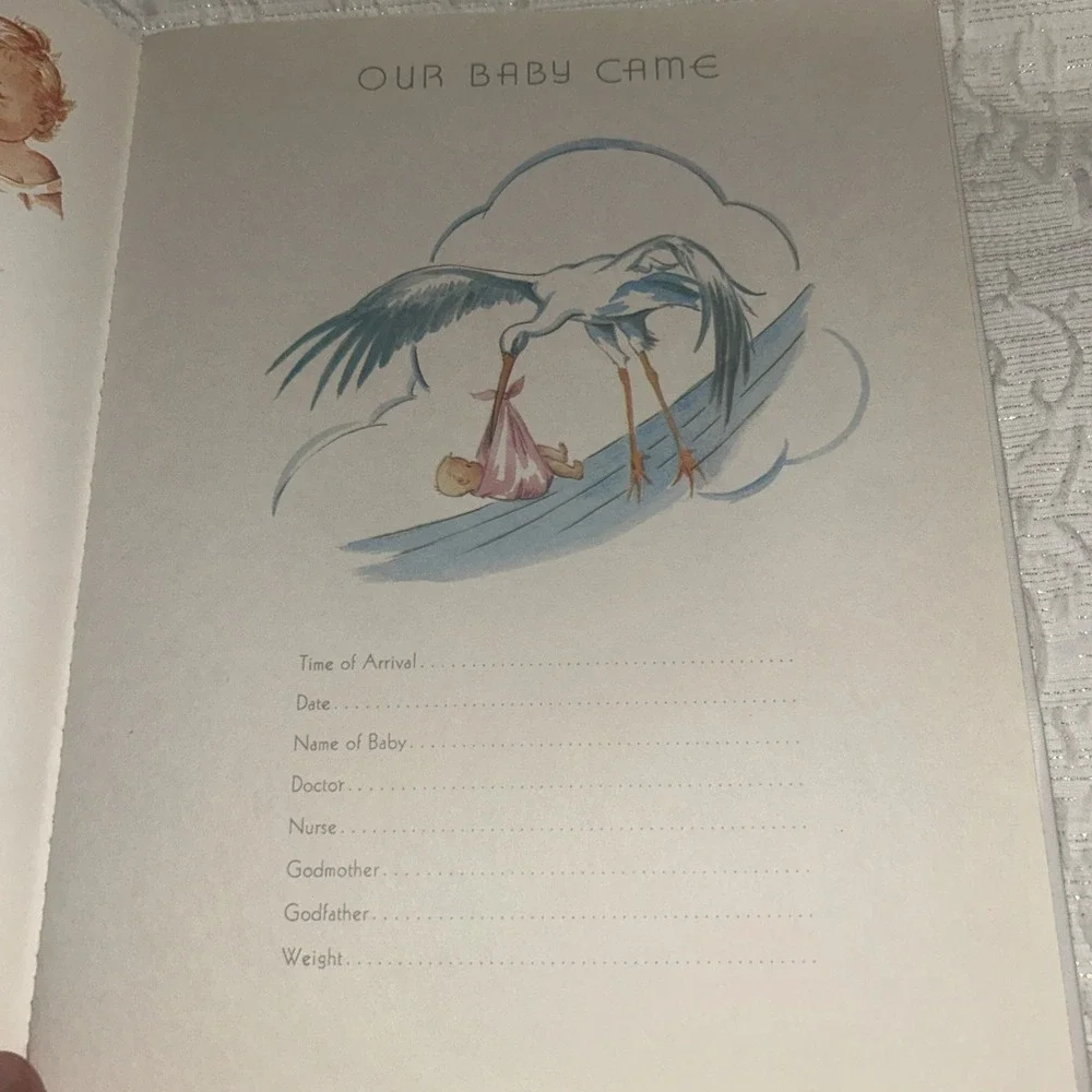 Vintage Sweet‎ Baby Days Baby Record Book Through Baby's First Years Dr Dafoe